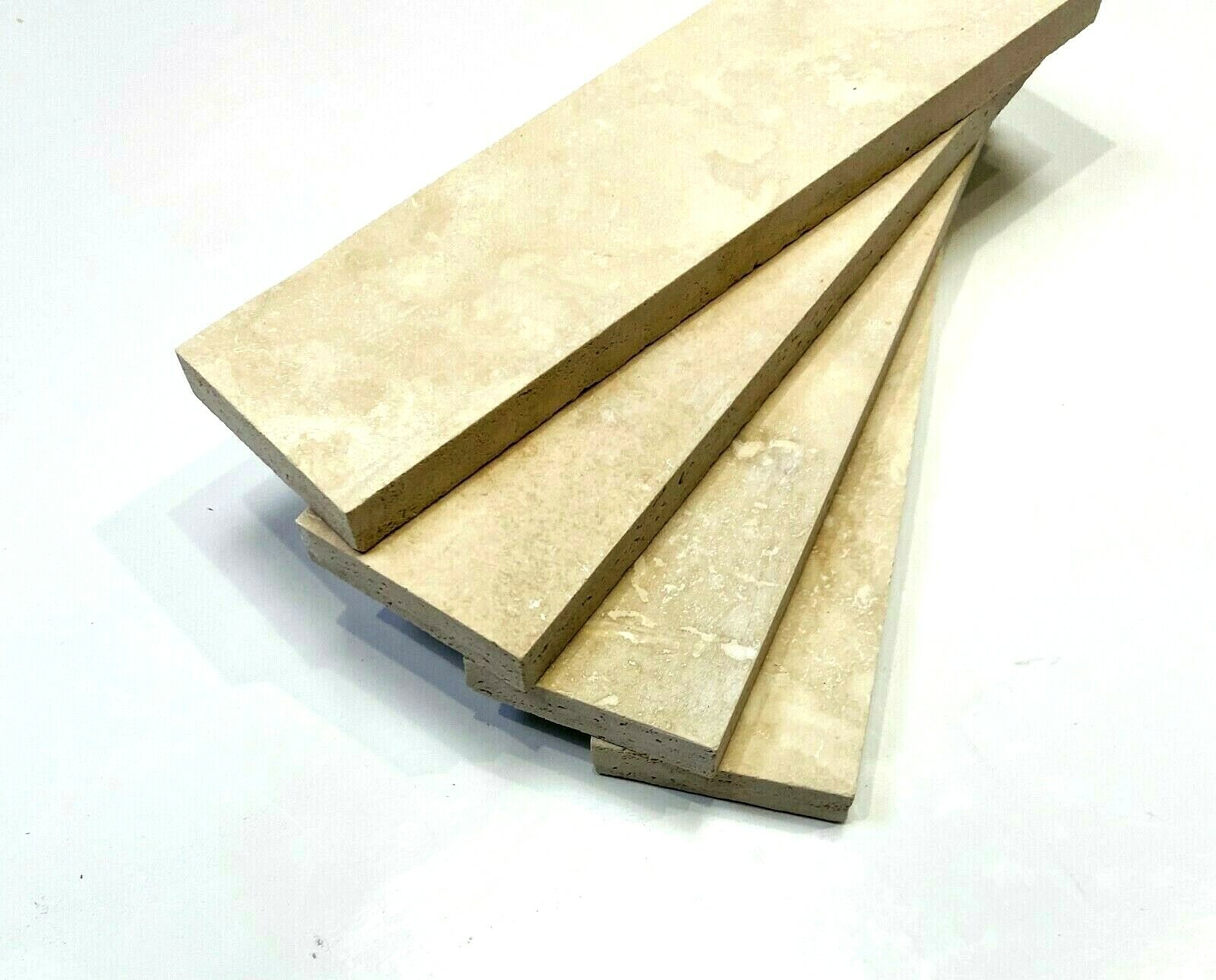 Light Ivory Travertine 2×8 Honed and Filled Wall Floor Tile (sold per piece)