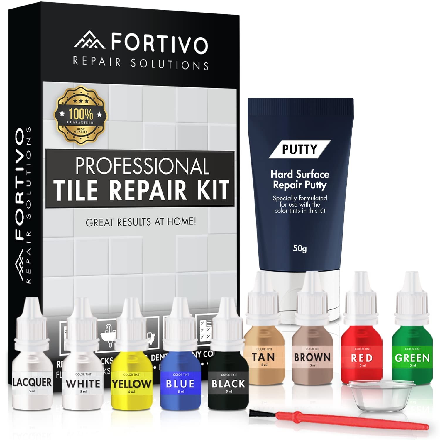Porcelain Repair Kit – Tile Stone Repair Kit, Marble Repair Kit, Tub and Tile Re