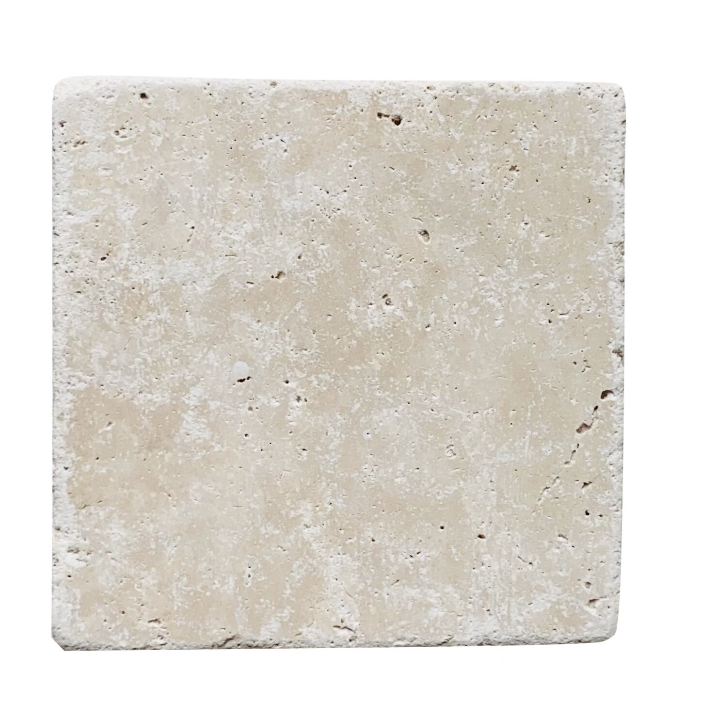 Light 6×6 Tumbled Antiqued Travertine Tile Backsplash Wall(Sold by single piece)