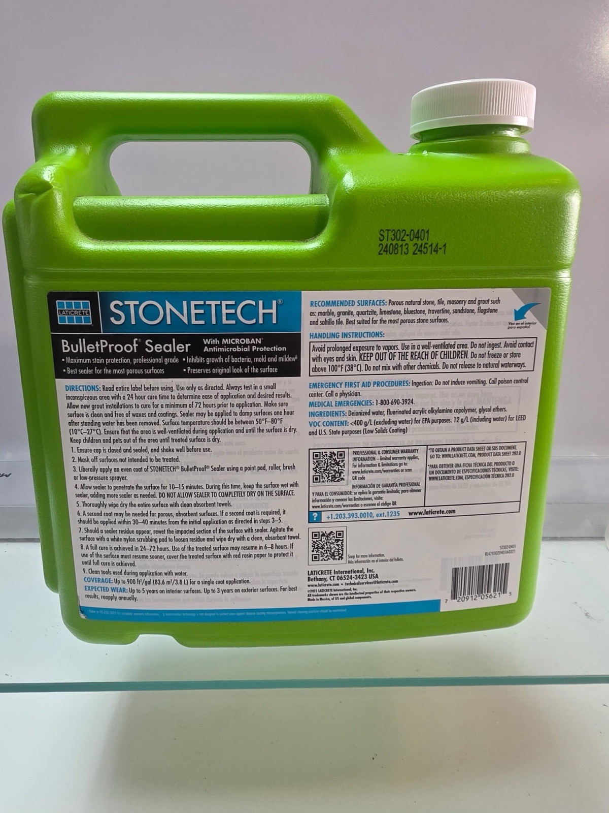 STONETECH BulletProof Sealer, 1 Gallon (3.8L) Bottle 1 Gallon, Clear