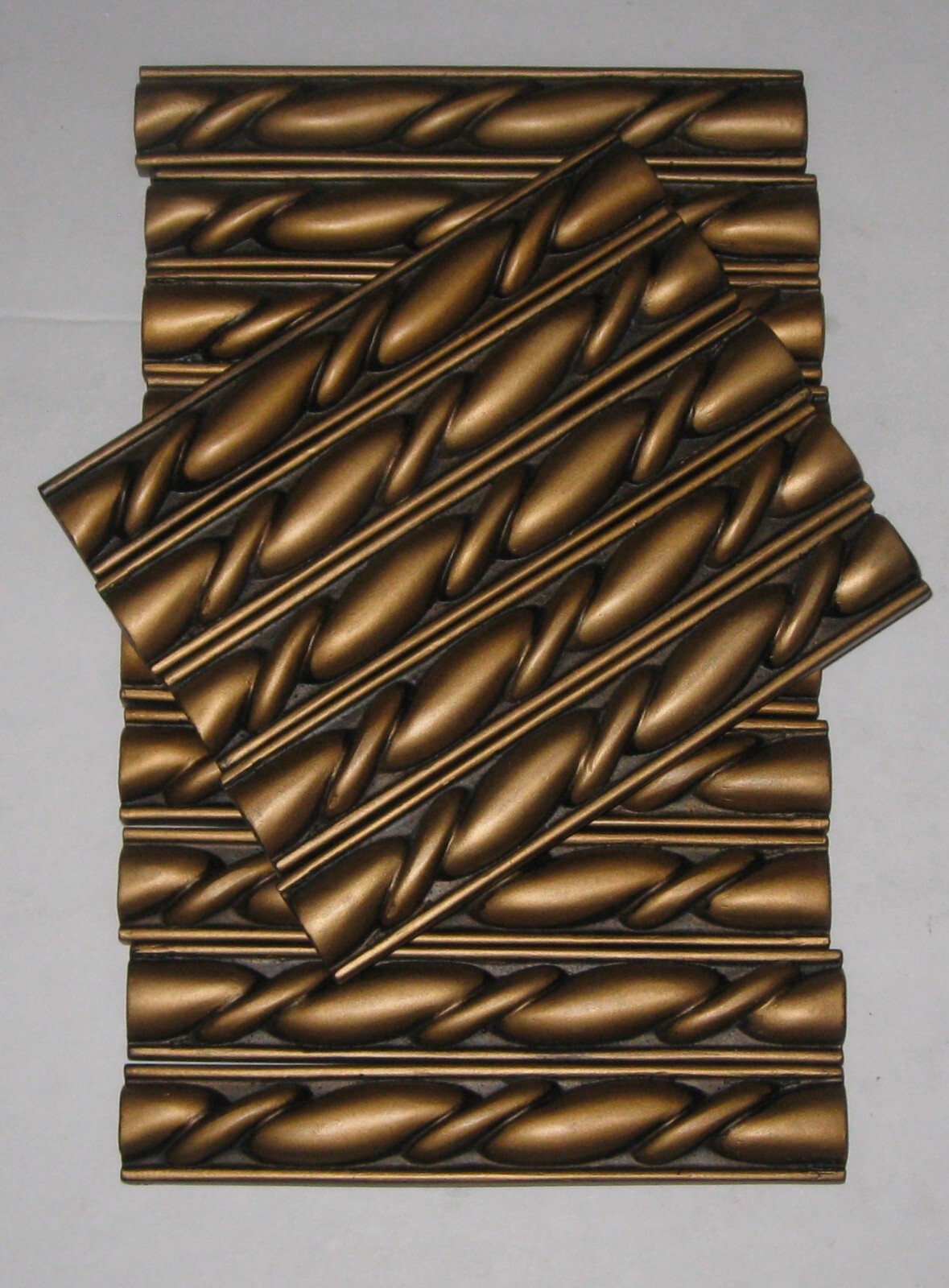 1″x6″ Paddington Bronze Metal Resin Pencil Accent Wall Tile – Lot of 16 pcs