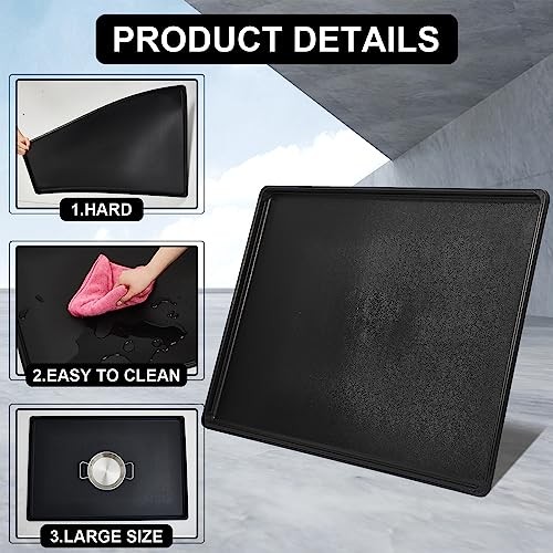 Set of 2 Auto Drip Trays 47×30 Inch Plastic Oil Trays for Under Cars