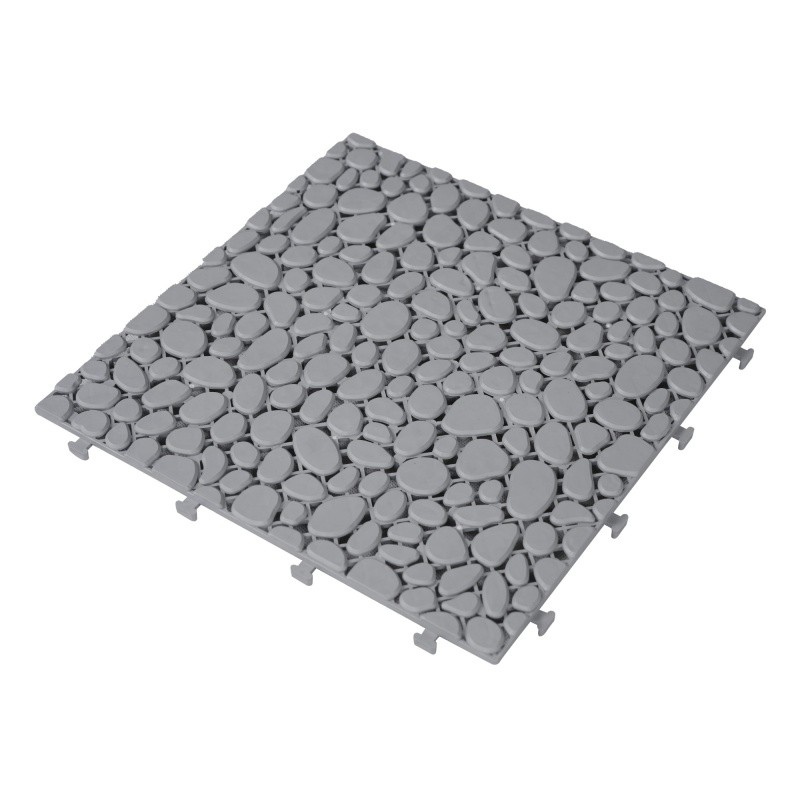 60x Interlocking Deck Tiles, 12 inch Gray Waterproof Anti-slip Bathroom Porch