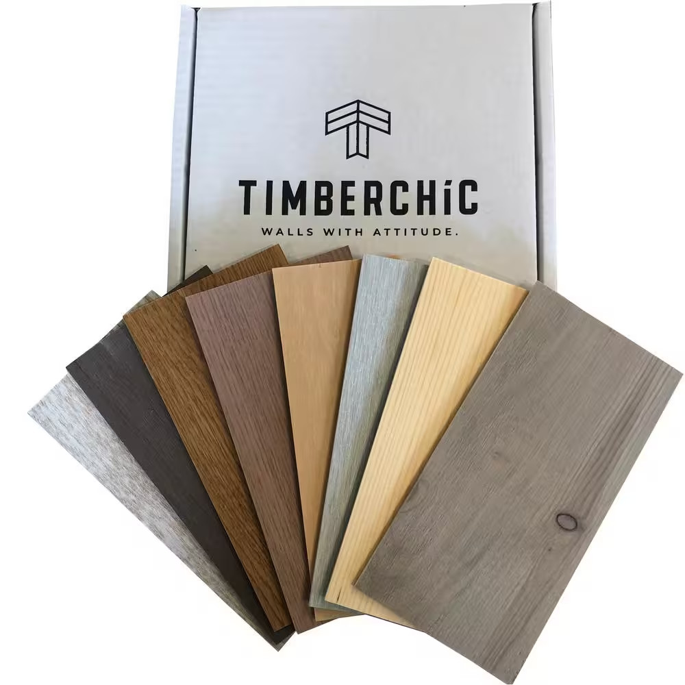 Sample Pack Oak and Pine Peel and Stick Decorative Wall Panels (Sample) 1/8 In.