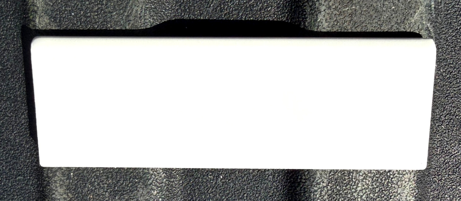 (2 Cases) Daltile 2x6in Bullnose Ceramic Wall Trim White 60 Pieces