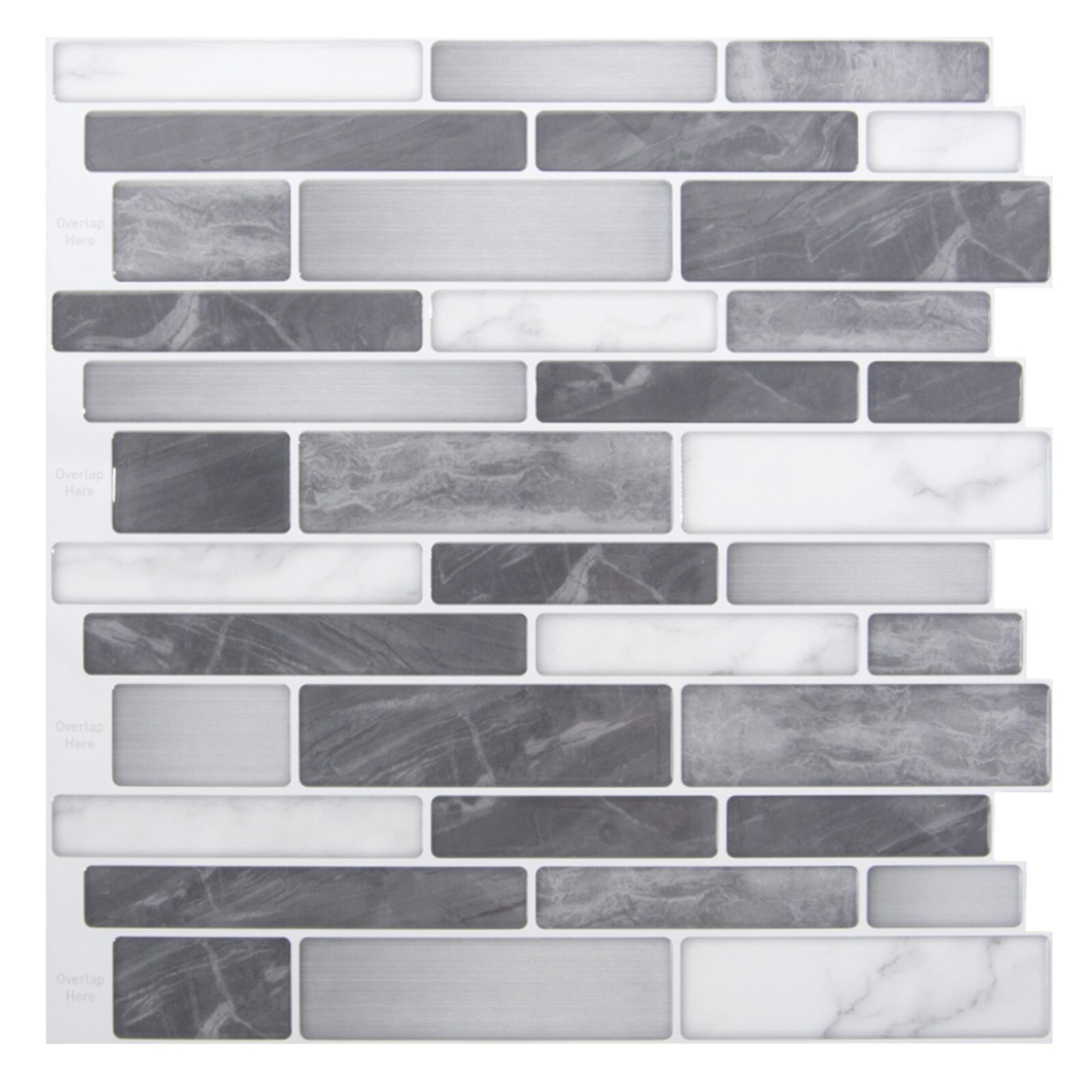 Art3d 10 Pieces Peel and Stick Kitchen Backsplash Tiles Self Adhesive Tile