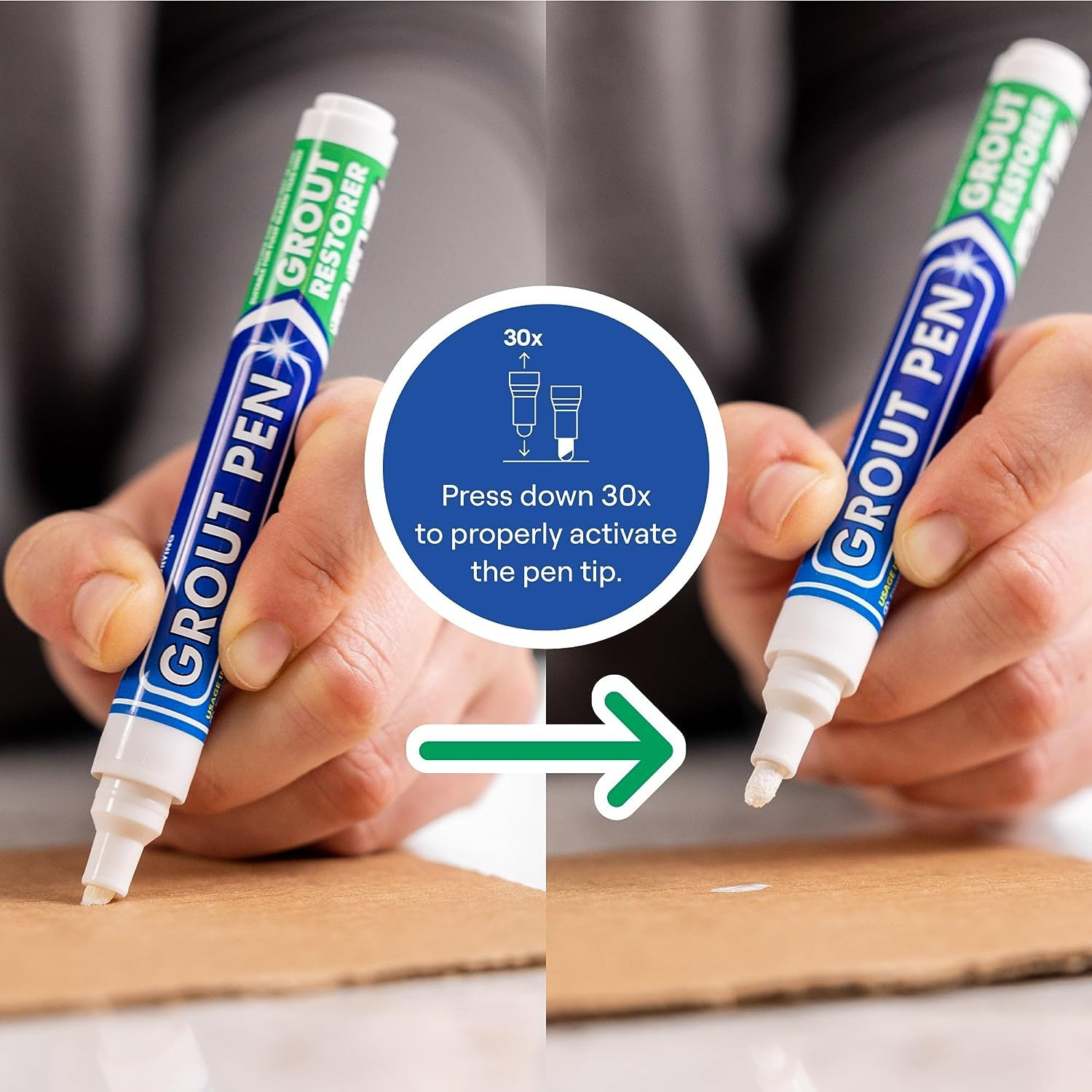 Grout Pen White Tile Paint Marker: Waterproof Grout Paint, Tile Grout Colorant a