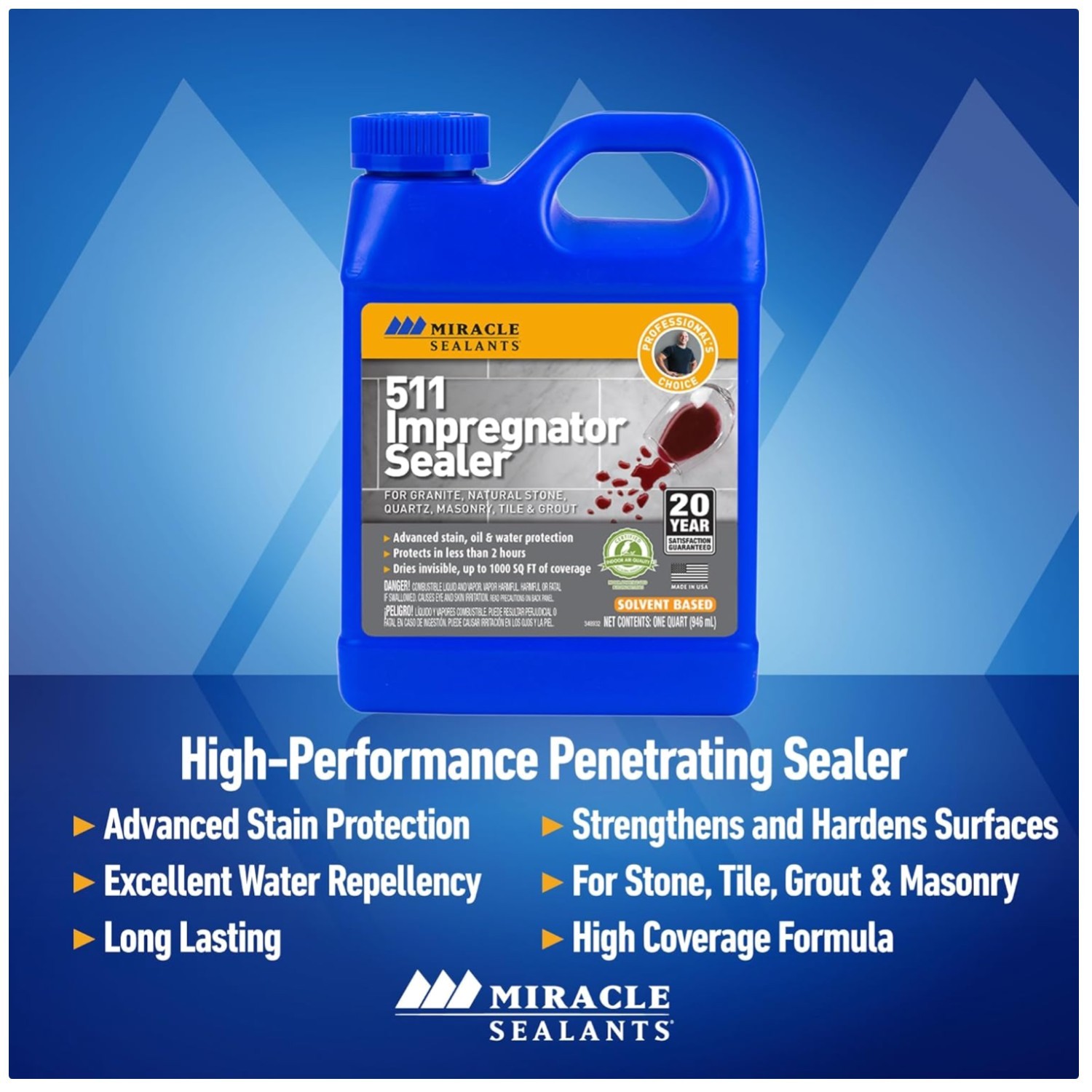 Long-lasting Stone Sealer – 511 Impregnator Gallon-