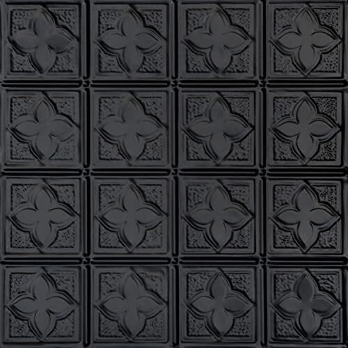 Shanko SKPC203-bk-24×24-N-12 Clover Stamped Metal Nail-up Ceiling Tile 48 sq ft