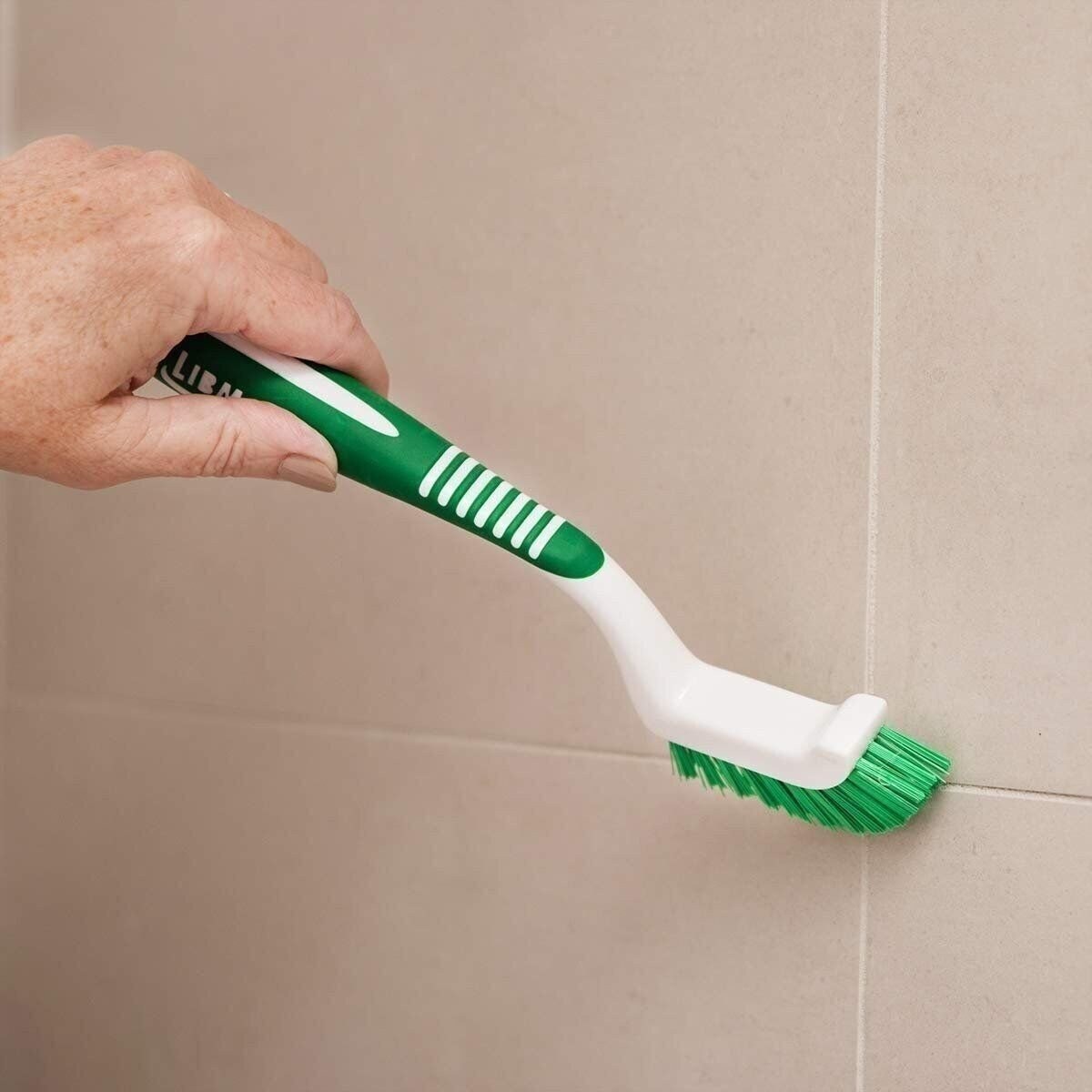 Libman Commercial 18 Tile and Grout Brush, Polypropylene, 9.75″ Total Length,…