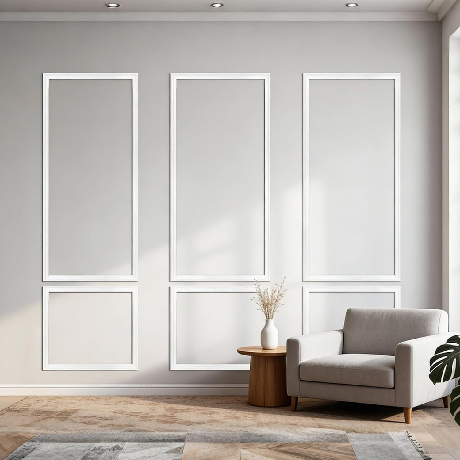30-Piece Pre-Cut Wall Molding Set for Stylish Home Decor and Wainscoting