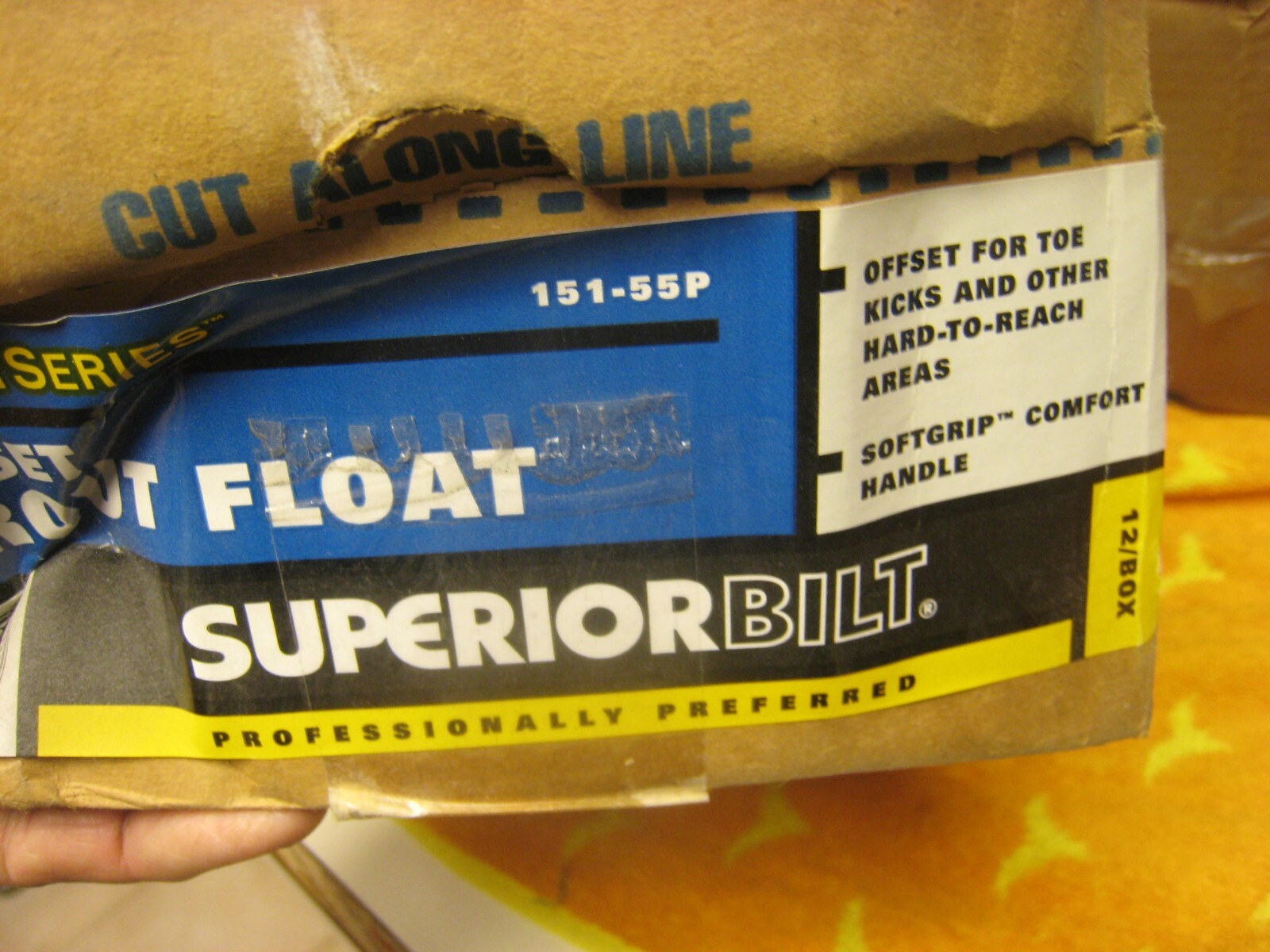 Superiorbilt 151-55P Offset Tile Flooring Grout Float Made USA 3″ x 12″