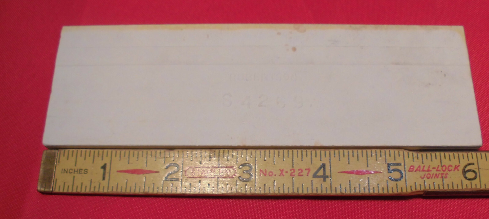1 pc. Glossy *Caramel – Reddest Brown* 2” X 6” Bullnose Ceramic Tile; Robertson
