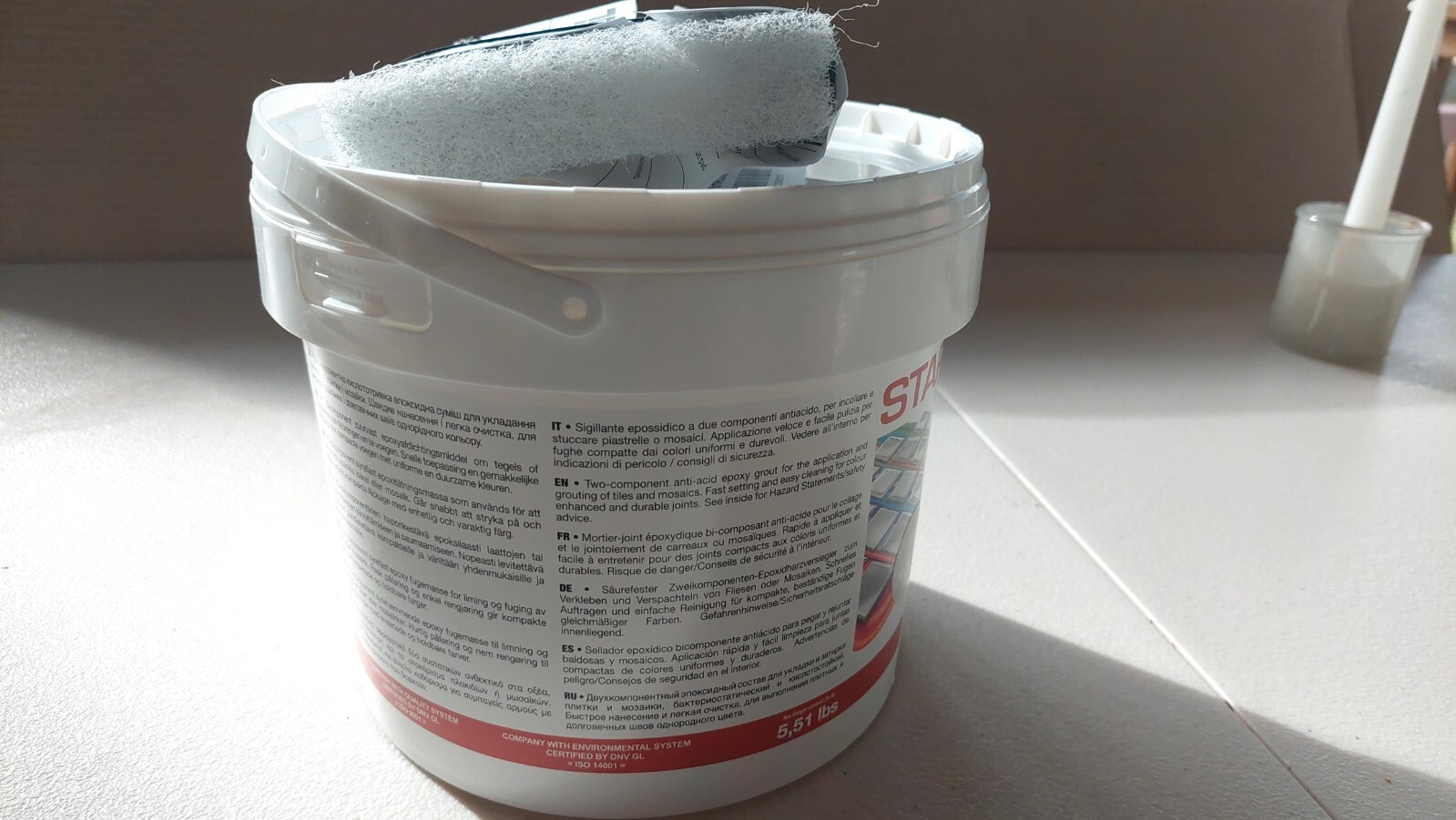 Starlike EVO Epoxy Grout 125 Grigio Cemento Classic Collection 5.5lb Tile Doctor