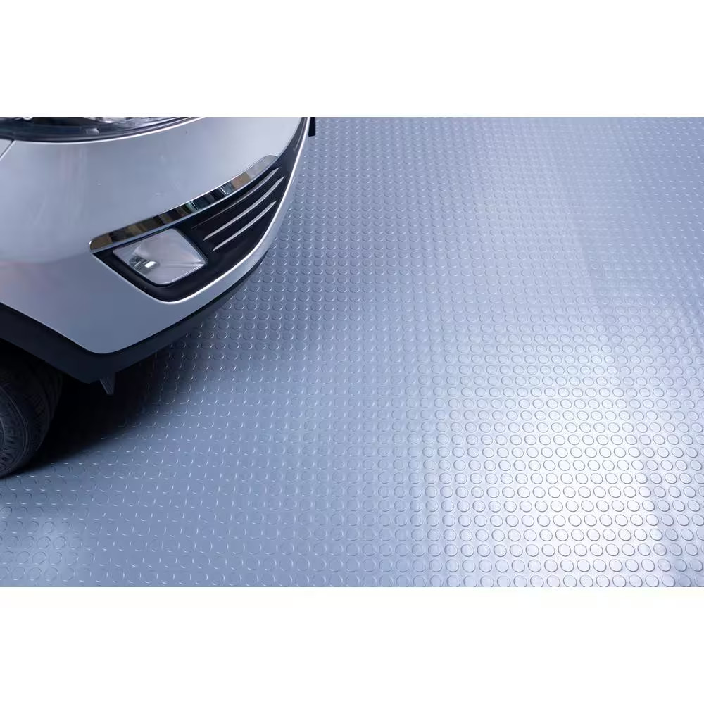 7.5 Ft. X 17 Ft. Coin Grey Universal Flooring