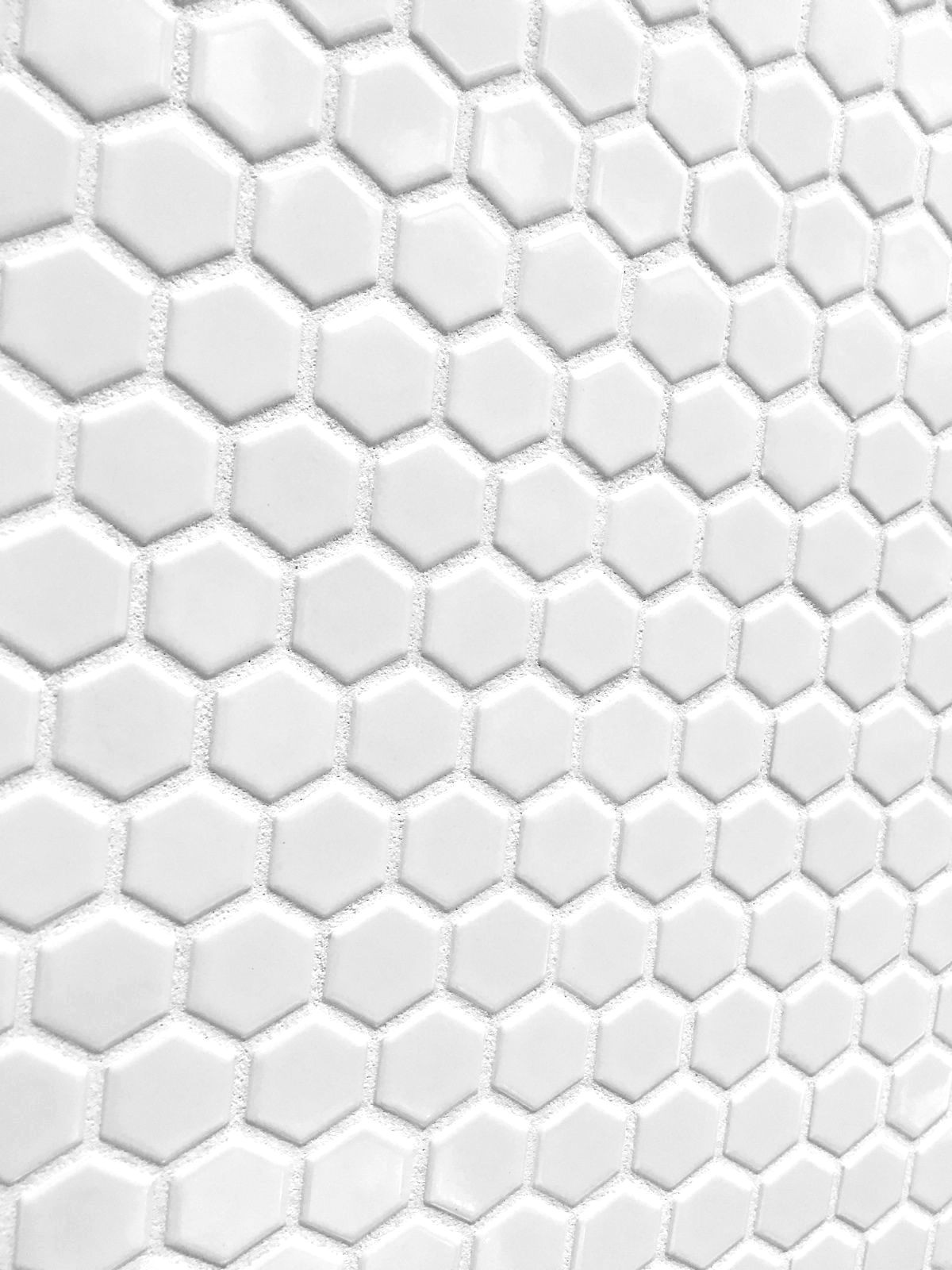 1″ White Glossy Hexagon Porcelain Mosaic Tile Wall Floor Backsplash (BOX OF 10)