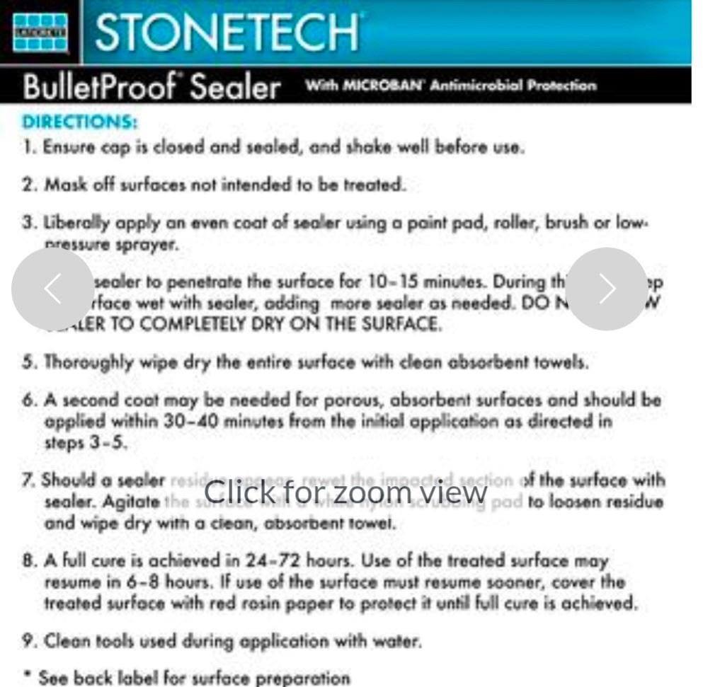 STONETECH BulletProof Sealer, 1 Gallon (3.8L) Bottle 1 Gallon, Clear