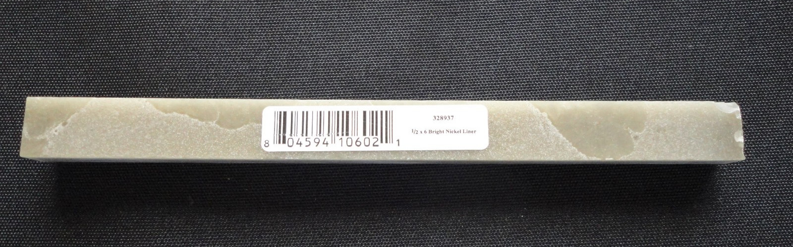LOT 30 – Questech Premium Metal Half Round Pencil Liner Bright Nickel 1/2″ x 6″