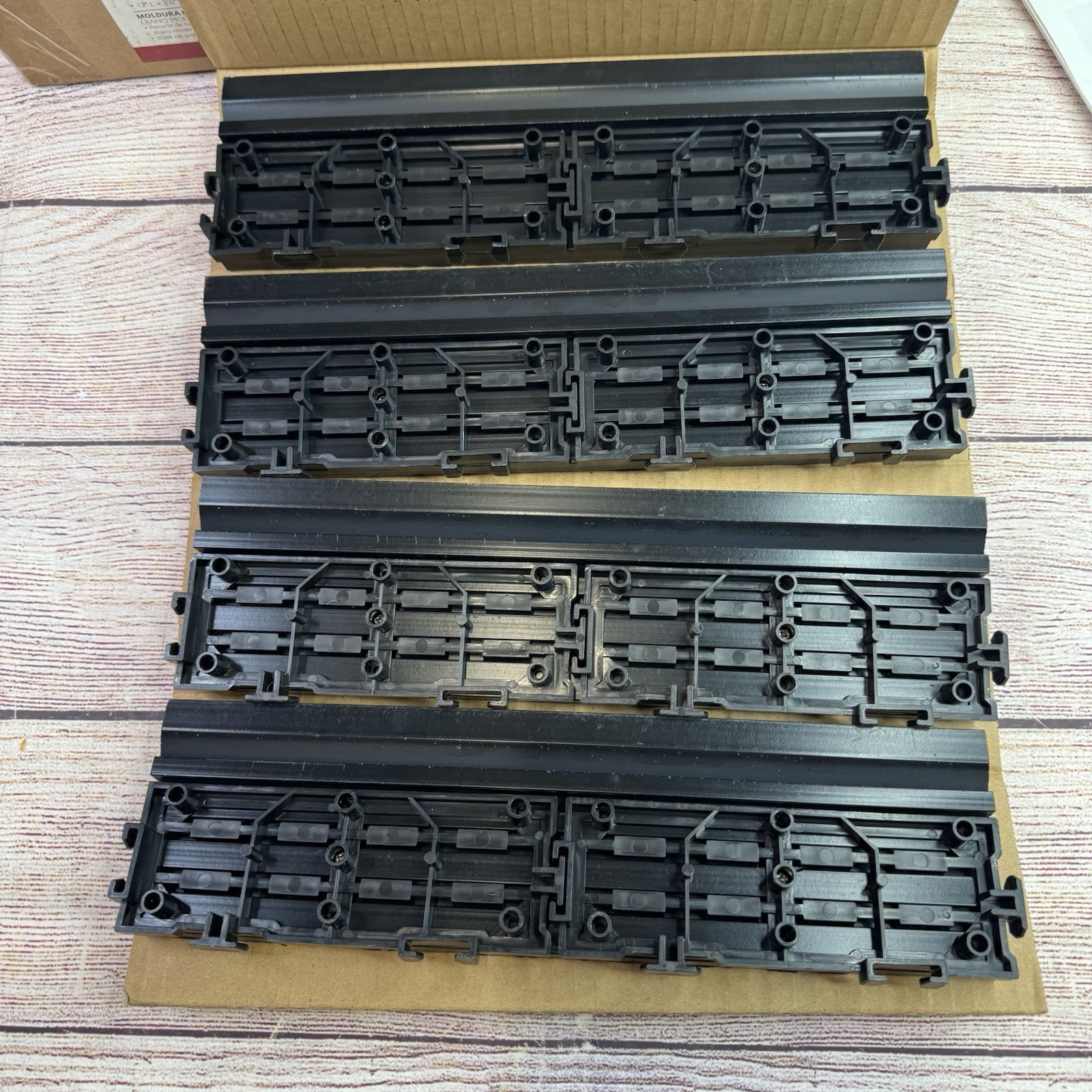 Design House Straight Edge Deck Trim 3×12 Modern Ebony 4-Pack