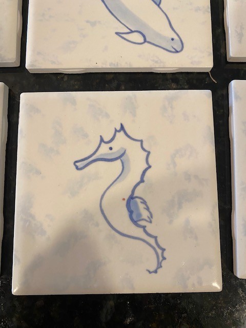 Decorative Wall Tile – Ocean Themed 12 Tiles