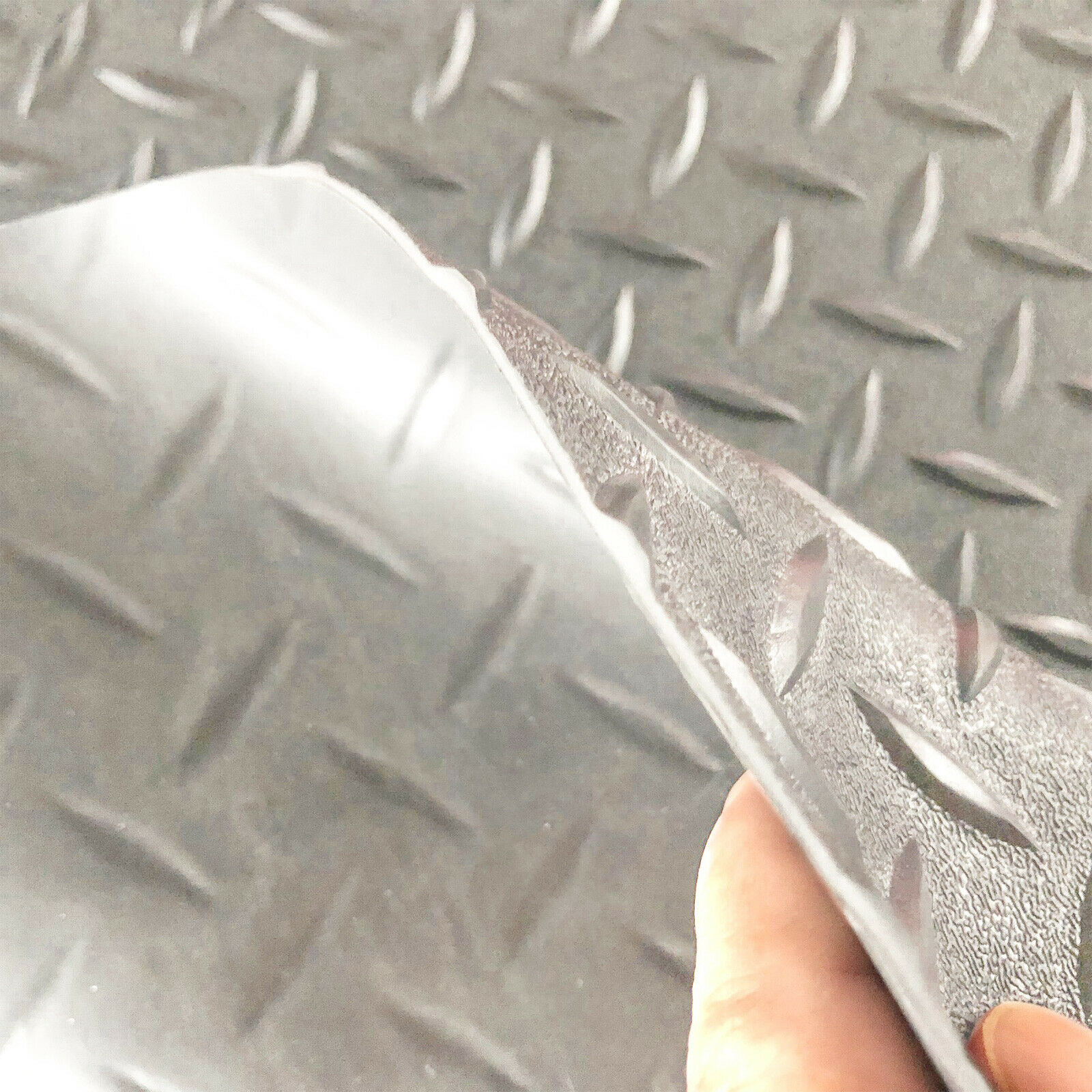 5×7/5x12ft Diamond Roll Garage Mat – Non-Slip Waterproof PVC Floor for Trailer