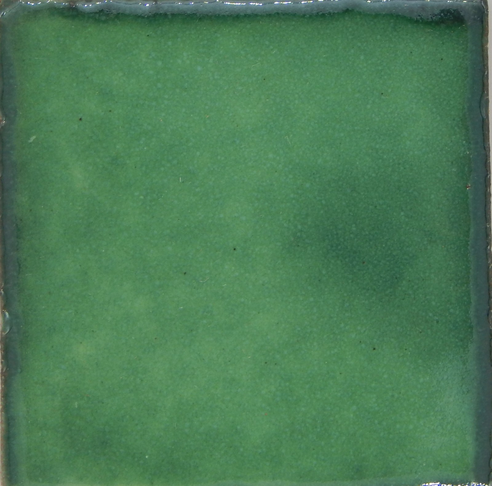 100 TILES Ceramic MEXICAN Handmade 2×2 Mexico Pottery 2-S002 Washed Green