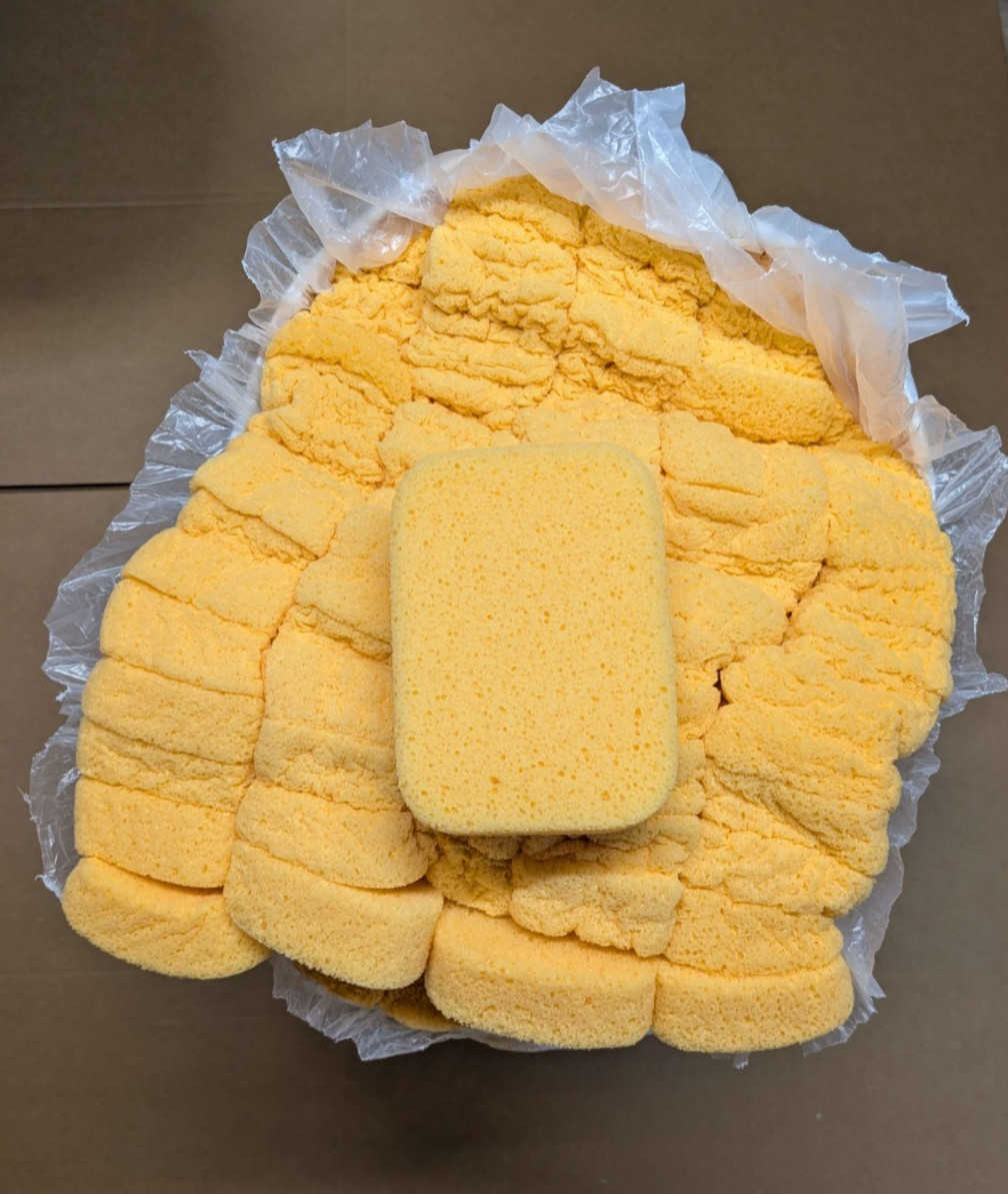 Bulk 750 Pcs All Purpose Heavy Duty Grouting Sponges 7.5 in x 5.5 in x 1.9 in