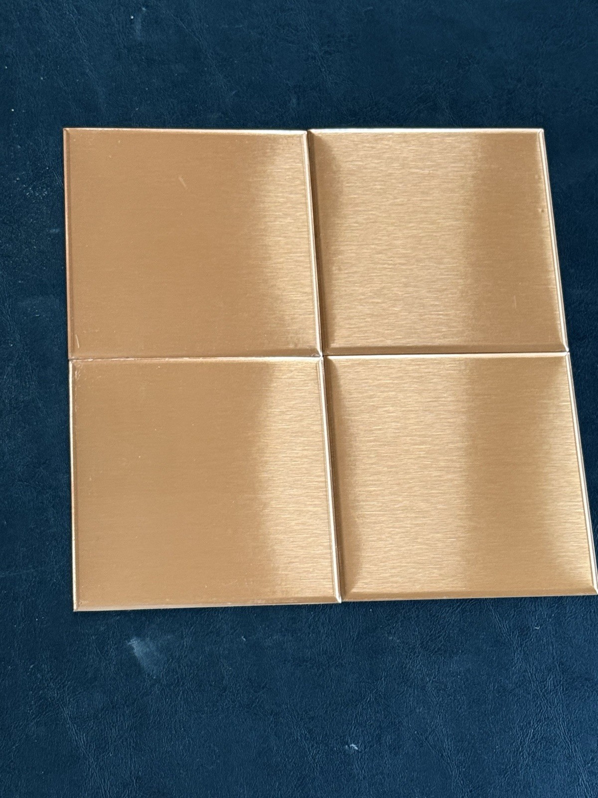 COPPER Square Tile 4×4 inch Vintage Smooth Brushed Kitchen Bathroom Backsplash