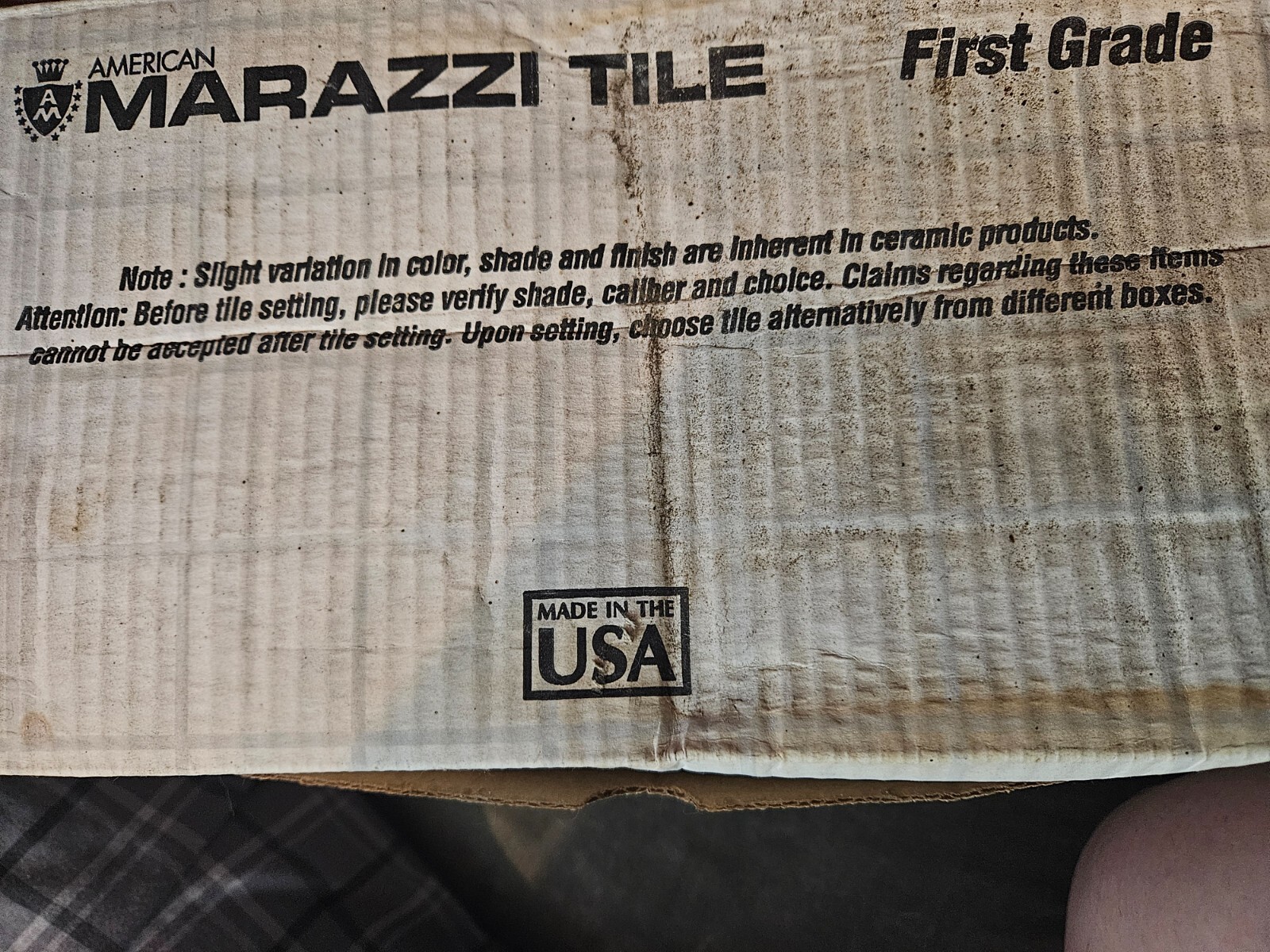 AMERICAN MARAZZI TILE FIRST GRADE TILES 6×6″ Inches (15×15 cm) Glazed CERAMIC