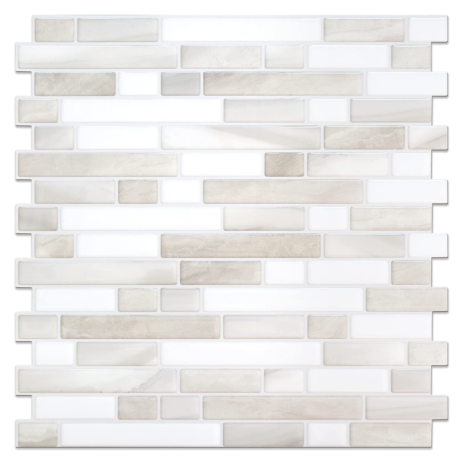 Thicker Peel Stick Tile Backsplash 12×12 Sample Sheet Kitchen Bathroom Easy DIY