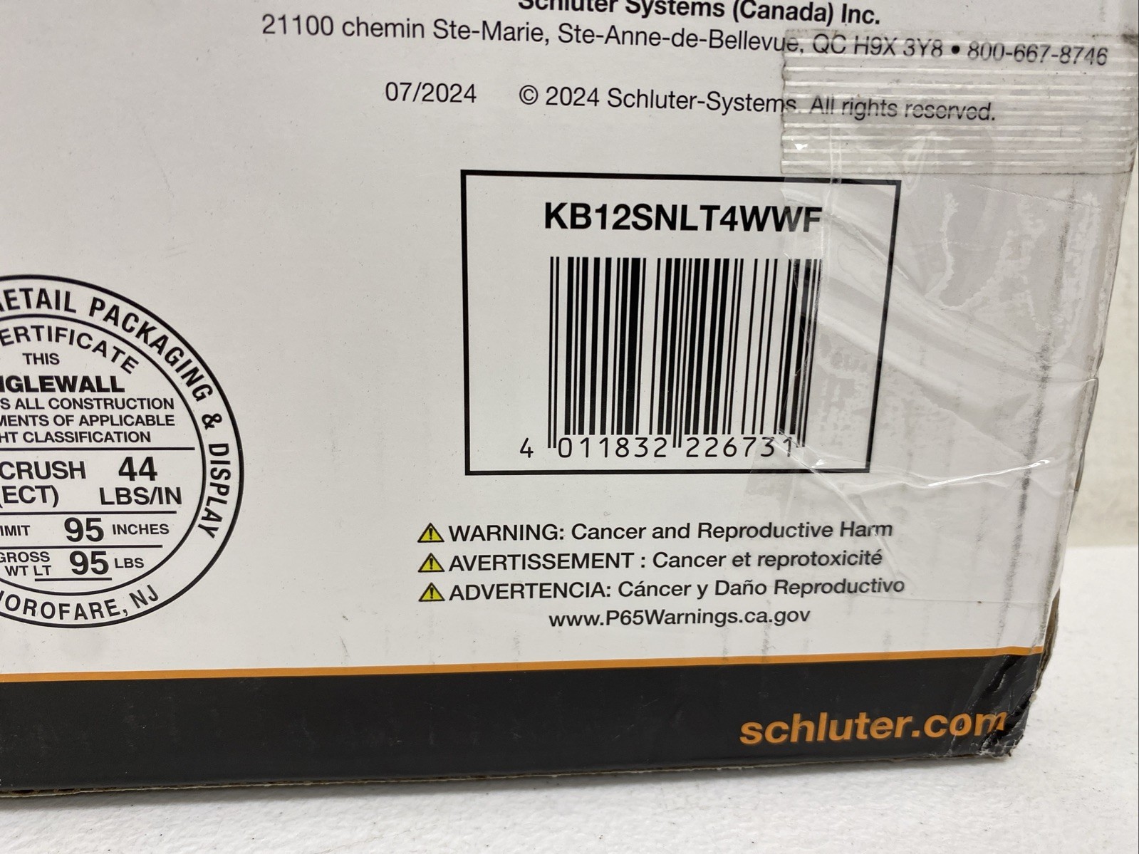 Schluter KB12SNLT4WWF KERDI-BOARD-SNLT 20″x12″ Shower Niche w Liprotec LED Light