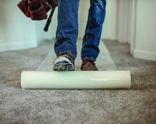 Surface Shields Carpet Shield Self Adhesive Carpet Mask Clear 24″ x 200ft NIB