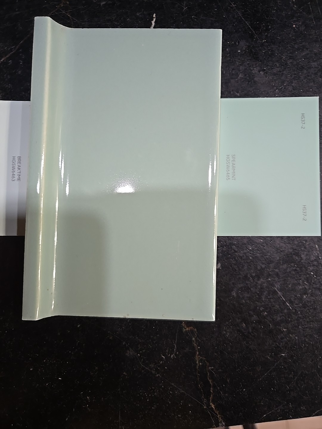 Vintage 6 X 1/8″ X 3 7/8″ Cove Base NOS Aqua Green Tile