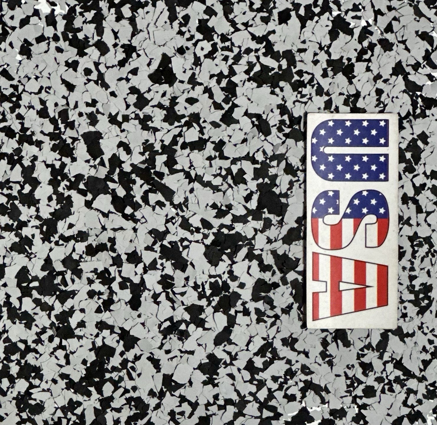 EPOXY Medium Grey, Vinyl Floor Flakes 1/4” 5Lbs Residential Commercial