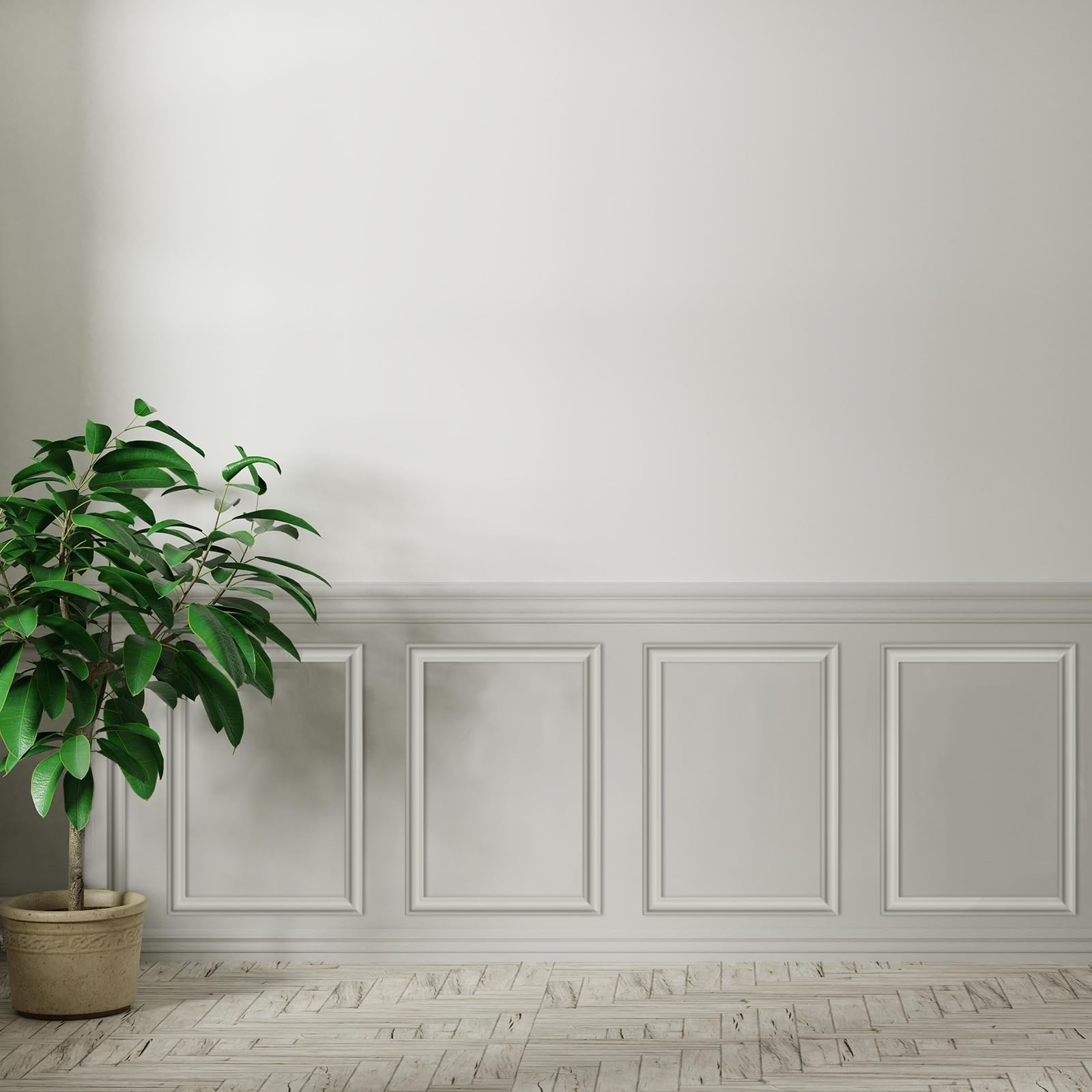 3 Set Accent Wall Molding Kit Premade Wainscoting Panels Wall Molding Peel an…