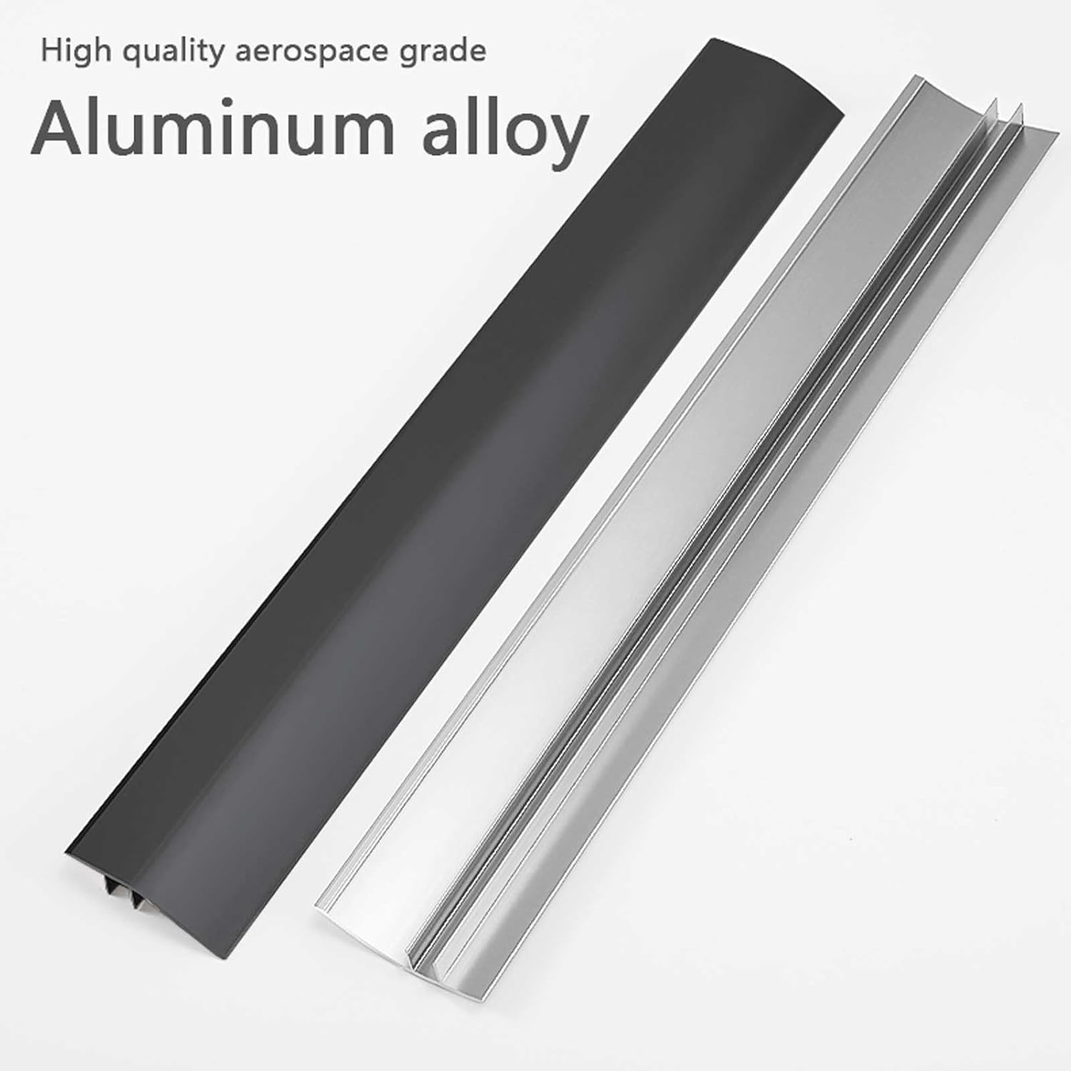 48″ Aluminum Floor Transition Strip – 3 Pack for Doorways & Ramps, Silvery