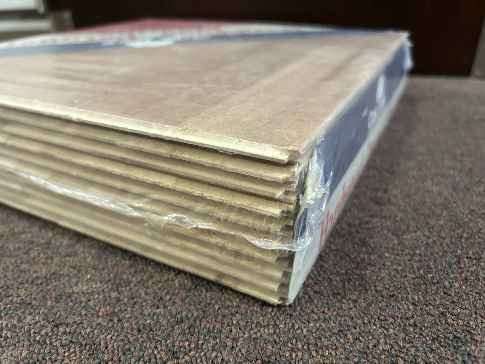 OakTree Hevea Parquet Hardwood Tile Flooring (10 Tiles/Package) CHESTNUT NEW!