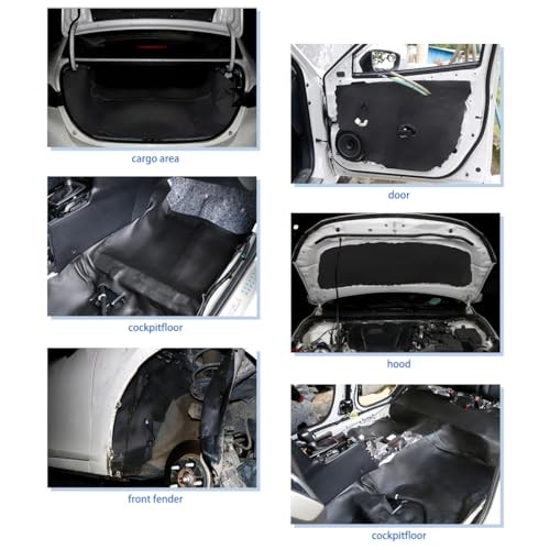 315mil 8mm 10.76sqft Car Floor Tailgate Sound Insulation 315mil/8mm 11 sqft