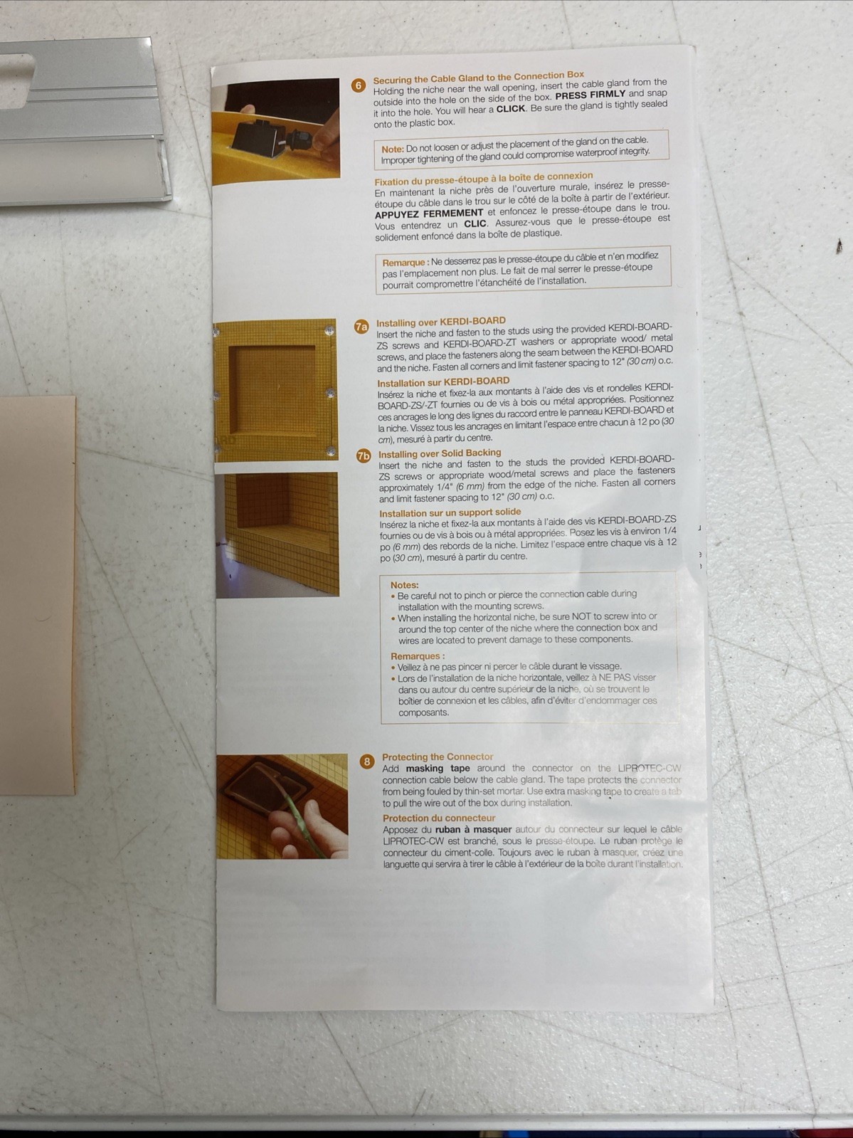 Schluter KB12SNLT4WWF KERDI-BOARD-SNLT 20″x12″ Shower Niche w Liprotec LED Light
