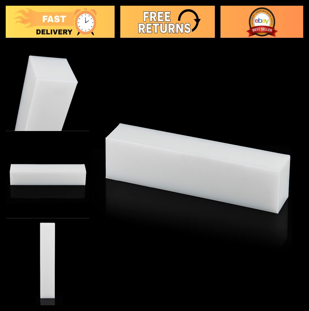 Large Nylon Tapping Block 11.8″ x 2.4″ – UHMW Plastic for Flooring & DIY Project