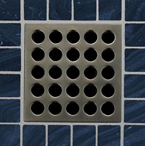 EBBE Square Tile Shower Drain ( ESD-BI ) Black Iron Finish