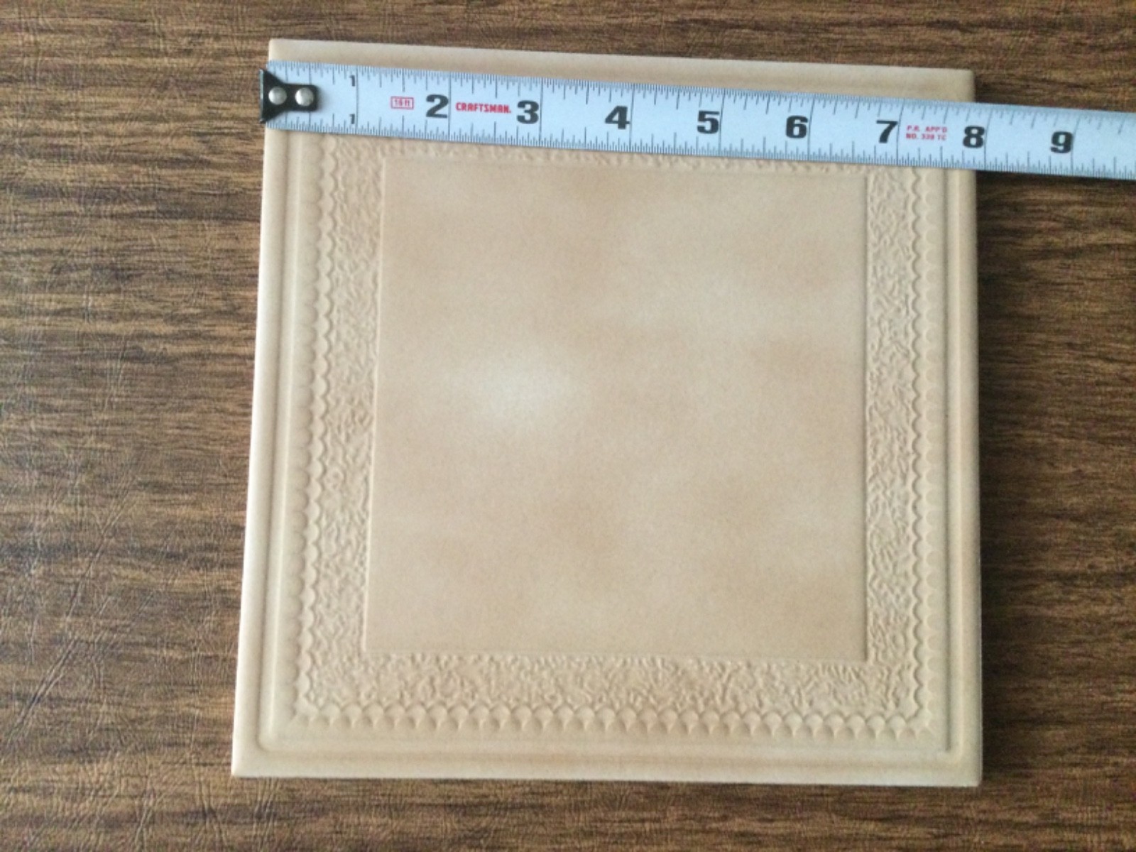Vintage Florida Tile Sand floor Tile 7 and 7/8 Inch Square Replacement Tile