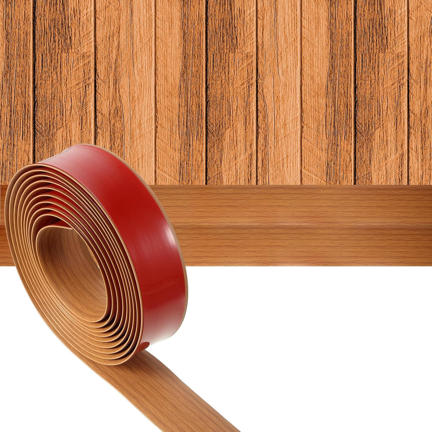 Pangda 12 Ft / 6 Ft Vinyl Floor Transition Strip 1.57″ Wide Self Adhesive Thresh