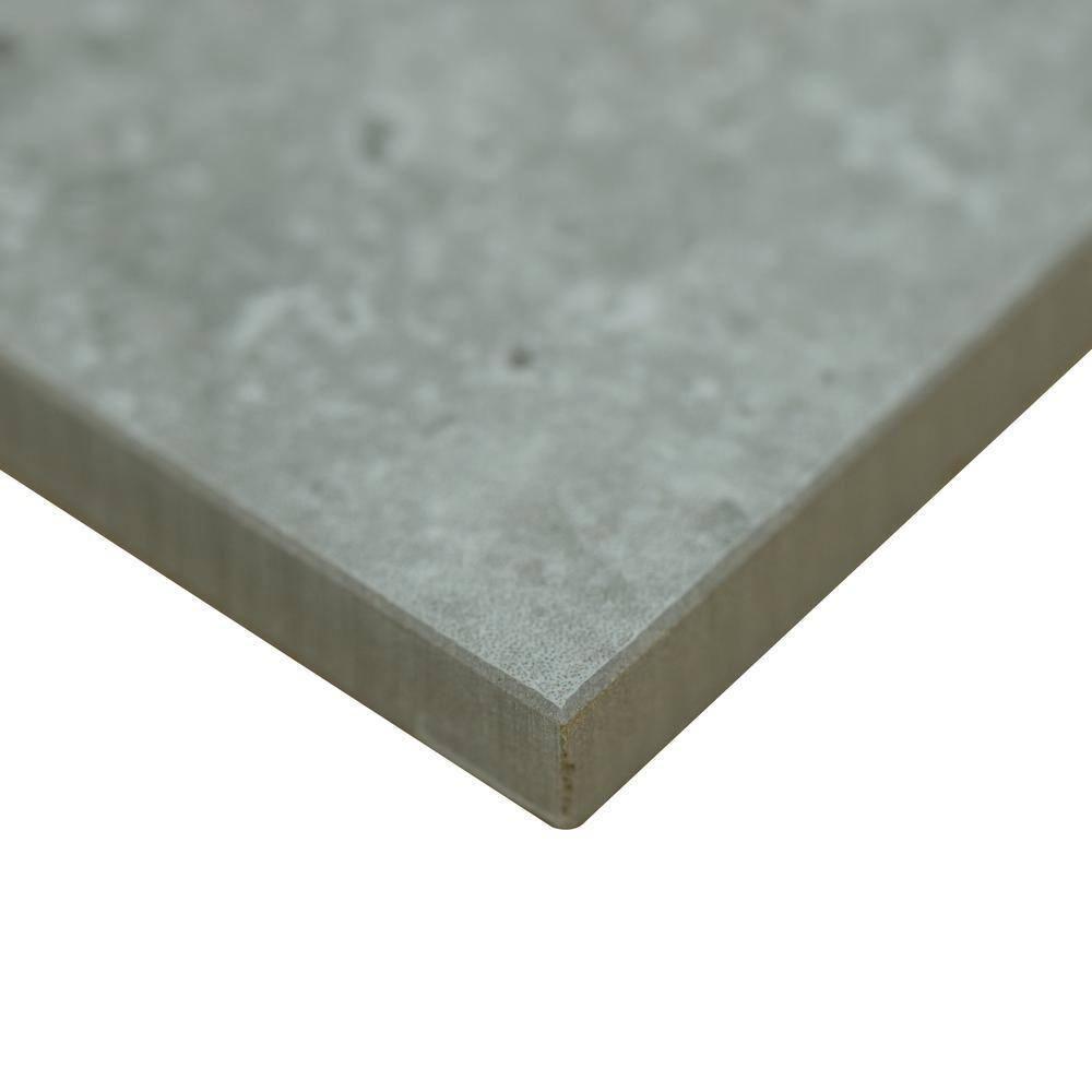 Lunar Silver 2 Cm. X 24 In. X 24 In. Matte Porcelain Stone Look Paver Tile (8 Sq
