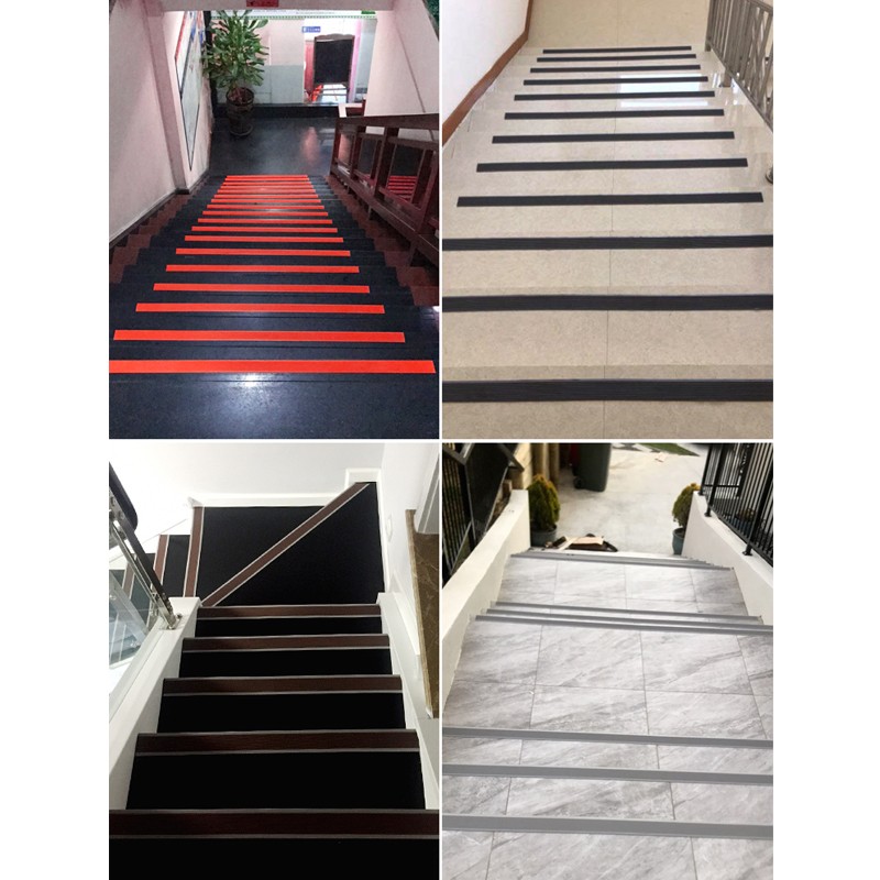 Anti-Slip PVC Rubber Self-adhesive Step Sticker Safety Strip for Stair Floor