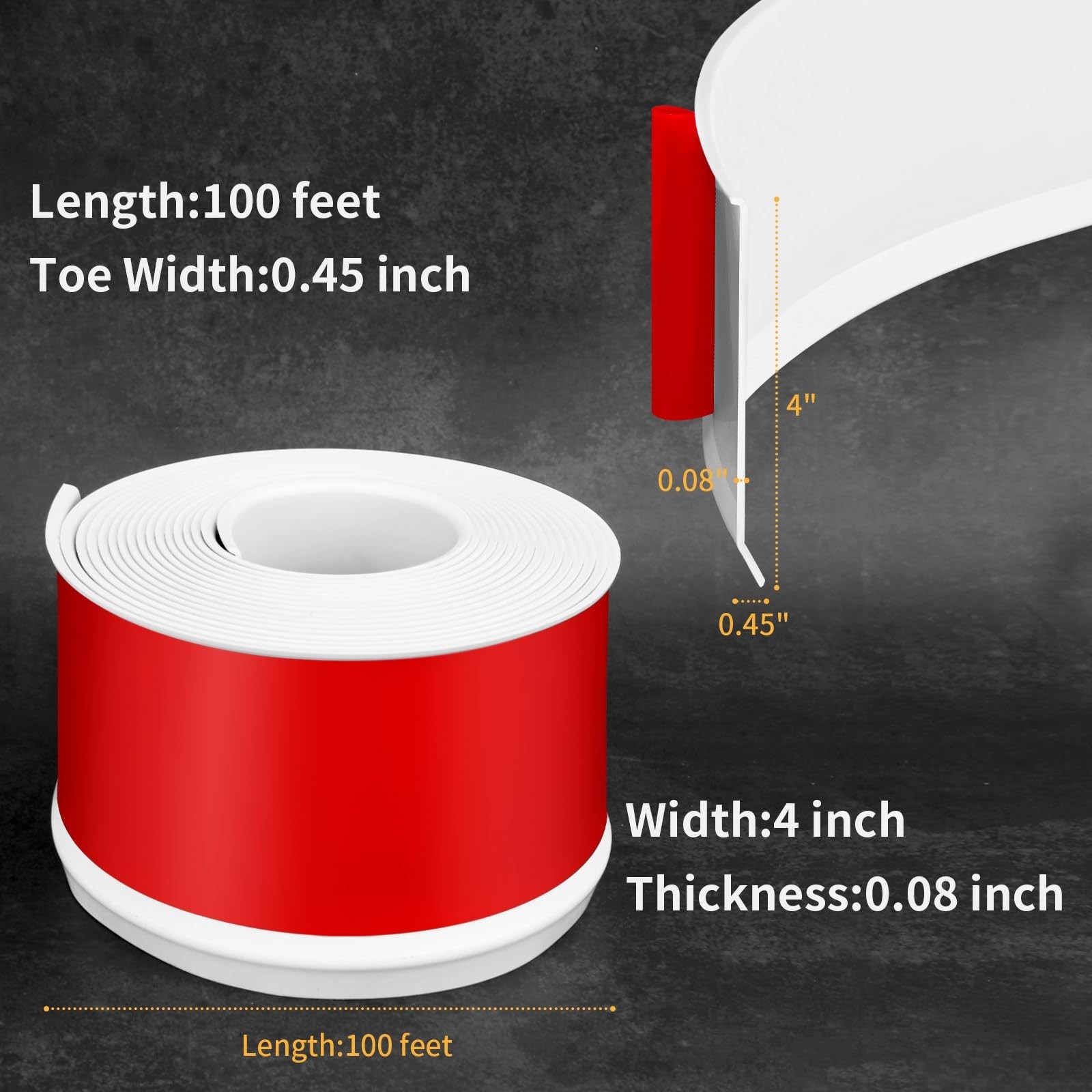 Vinyl Baseboard Molding Trim 4 Inch Peel and Stick Cove Base | Self-Adhesive …