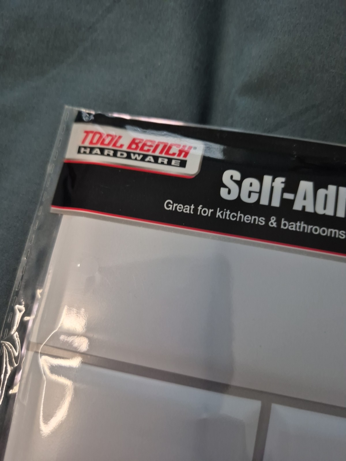 Tool Bench Hardware/Self Adhesive White Faux Subway Wall Tile/ 12in./LOT OF 10