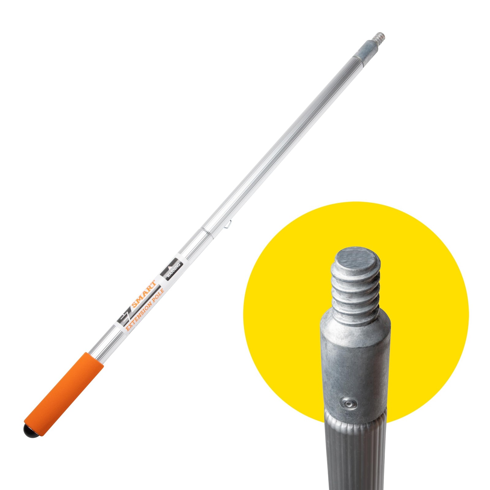 EZ Smart 16 ft Extension Pole – Lightweight Aluminum, Standard 3/4″ Acme T