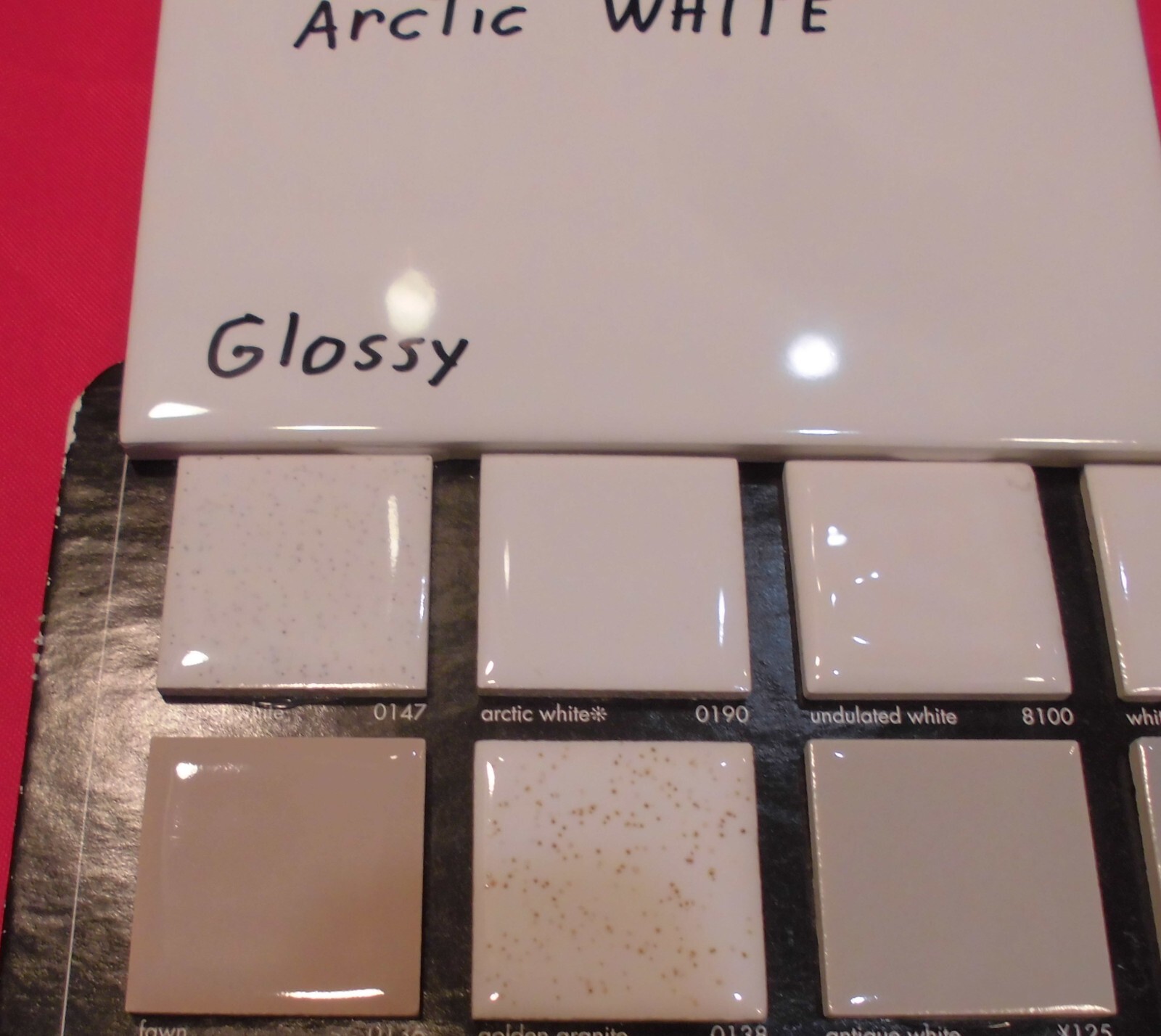 1 pc. Daltile #190 Arctic White: Brilliant Glossy Ceramic Tile 6″ X 6″ NEW