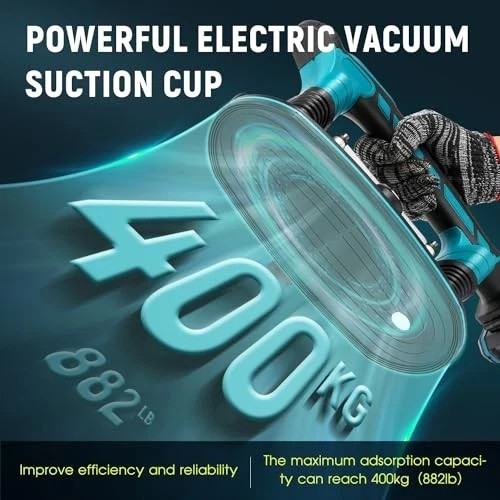 Tile Vibration Tool 283mm Suction Cup 882lbs/400kg, Handheld Tile Installation,.